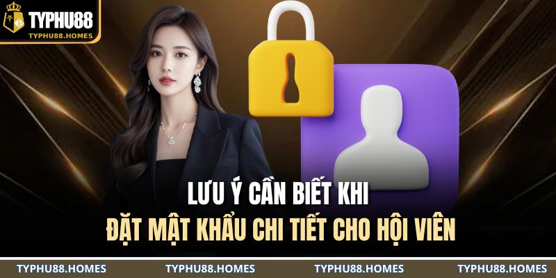 Lưu ý cần biết khi đặt mật khẩu chi tiết cho hội viên